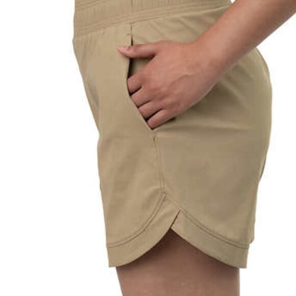 NEW Tuff Athletics Woven Shorts | Cream - Picture 5 of 9